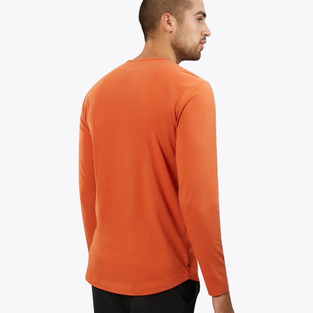 Cuts Clothing AO Long Sleeve Curve-Hem tee - Dark Adobe - Picture 5 of 7